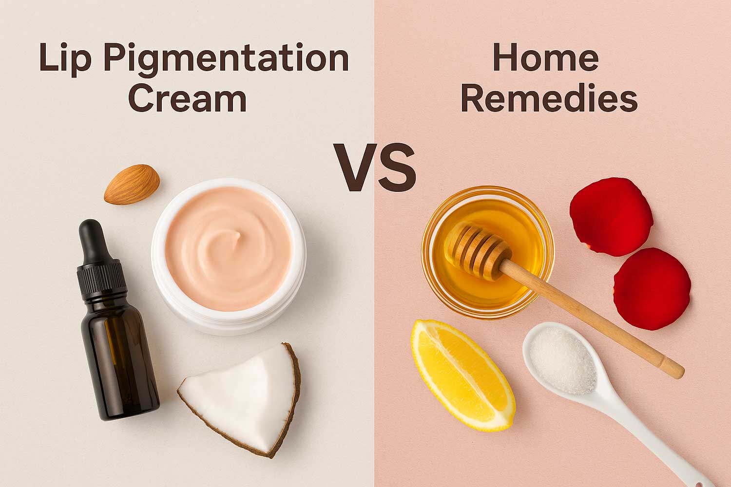 Lip Pigmentation Cream VS Home Remedies