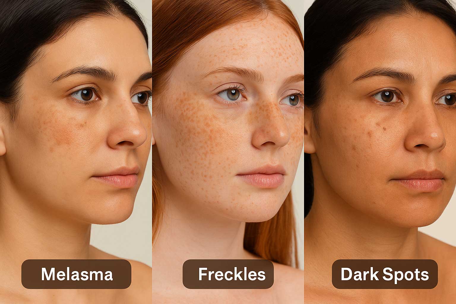 Difference Between Melasma, Freckles, and Dark Spots