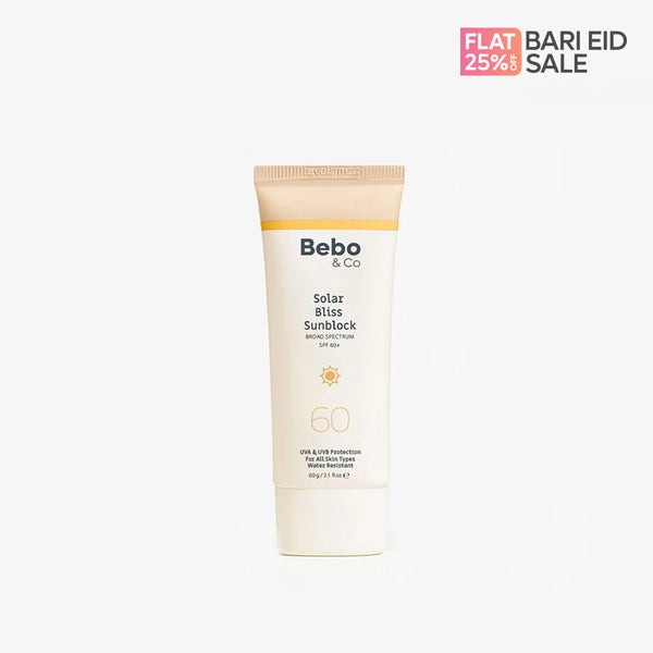 Solar Bliss Sunblock Cream SPF 60+ Prevents Tanning, Dark Spots & Sun Damage